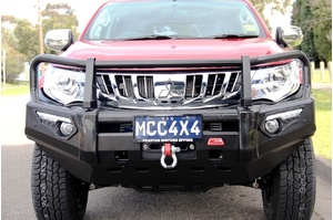 MCC PHOENIX BAR A FRAME BULLBAR W/ FOGS AND PLATES TO SUIT MITSUBSHI TRITON MQ 08/2015-2018