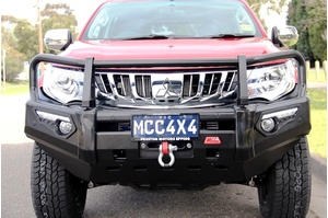 MCC PHOENIX BAR A FRAME BULLBAR W/ FOGS AND PLATES TO SUIT MITSUBSHI TRITON MQ 08/2015-2018