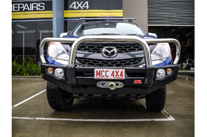 MCC FALCON 3 LOOP STAINLESS BULLBAR W/ FOG & PLATES TO SUIT MAZDA BT50 10/2011-05/2020