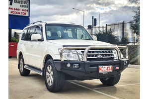 MCC FALCON STAINLESS TRIPLE LOOP BULL BAR W/UBP & FOGS TO SUIT MITSUBISHI PAJERO (NS,NW,NX,NT) 2006 - PRESENT