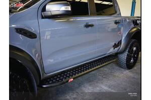 MCC BLACK SIDE STEPS (DUAL CAB ONLY) FOR FORD RAPTOR 07/18 ON