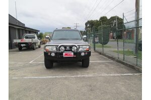 MCC FALCON STAINLESS TRIPLE LOOP BAR W/ PLATES TO SUIT MITSUBISHI PAJERO (NM, NP) 2000-2006