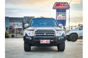 MCC PHOENIX STAINLESS TRIPLE LOOP BULL BAR W/UBP & FOGS TO SUIT MITSUBISHI PAJERO (NS,NW,NX,NT) 2006 - PRESENT