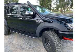 ORC M SPEC BLACK POWDERCOAT STAINLESS SNORKEL TO SUIT FORD RANGER 2LT BI TURBO & EVEREST