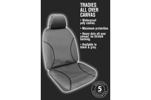 Sperling Seat Cover REAR TRG (TRADIES CANVAS GREY) To Suit Isuzu DMax Dual Cab (2012-2013)