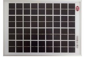 KT SOLAR - 5 Watt, 12V Single Cell Mono-crystalline Solar Panel