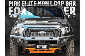 PIAK ELITE NON LOOP BAR W/BLACK TOW POINTS & ORANGE UBP TO SUIT FORD RANGER & EVEREST (2015-2021)