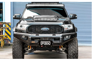 PIAK Elite No Loop Bull Bar (Orange Tow Points, Black Underbody) To Suit Ranger & Everest (2015-2021)