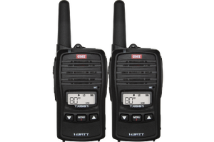 GME UHF CB HANDHELD 1 WATT RADIO - TWIN PACK (TX667TP)