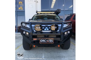 PIAK ELITE POST BAR W/ORANGE TOW POINTS & BLACK UBP TO SUIT MITSUBISHI PAJERO SPORT QF (2020-ON)