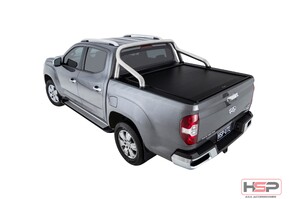 HSP Roll R Cover Series 3 To Suit LDV T60 Dual Cab SK8C 2018 ON with Genuine Chrome A Frame Sports Bar