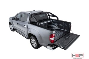 HSP Roll R Cover Series 3 To Suit LDV T60 Dual Cab SK8C 2018+ with Genuine Black A Frame Sports Bar