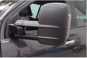 Clearview Towing Mirrors [Original, Pair, Indicators, Electric, Chrome] To Suit Mitsubishi Triton 2006-2015 & Mitsubishi Challenger 2010-2014