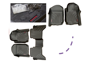 MAXPRO FLOOR LINER (COMPLETE SET ROWS 1 & 2) SUITS FORD RANGER/RAPTOR 2016-2022 & MAZDA BT50 12-20