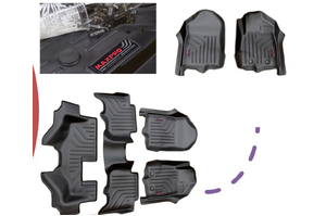 MAXPRO FLOOR LINER (COMPLETE SET ROWS 1, 2 & 3 ROWS) SUITS TOYOTA FORTUNER 2015 ON