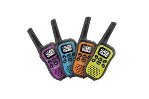 Uniden 80 Channel UHF CB Handheld Radio With Kid Zone - Quad Colour Pack (UH45-4)