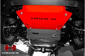 HAMER BASH PLATE (RED) TO SUIT ISUZU MU-X (2021-ON)