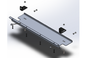 OFFROAD ANIMAL Skid Plate For Predator Bull Bar To Suit Jeep Wrangler JL & Jeep Gladiator JT (2019-On)