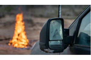 Clearview Towing Mirrors [Next-Gen, Pair, Power Fold, BSM, OAT Sensor, Indicators, Electric, Chrome] To Suit Ford Ranger, Raptor & Everest (2022-On)