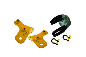 ROADSAFE HEAVY DUTY EXTENDED TOW POINTS W/ BRIDLE & SHACKLES TO SUIT TOYOTA LAND CRUISER (76/78/79 SERIES)