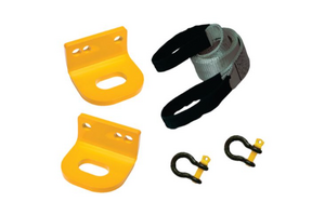 ROADSAFE HEAVY DUTY TOW POINTS W/BRIDLE & SHACKLES TO SUIT NISSAN NAVARA D22 (1997-2015)