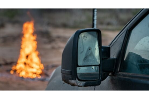 Clearview Towing Mirrors [Next-Gen, Pair, Heat, Camera, Power-Fold, BSM, OAT Sensor, Indicators, Electric, Black] To Suit Ranger & Everest (2022-On)