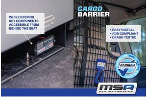 MSA 4X4 CARGO BARRIER TO SUIT TOYOTA LAND CRUISER 300 SERIES (2021-ON)