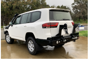 OUTBACK ACCESSORIES TWIN WHEEL CARRIER TO SUIT TOYOTA LAND CRUISER 300 SERIES (07/2021-ON)
