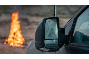 Clearview Towing Mirrors [Next-Gen, Pair, Power Fold, OAT Sensor, Indicators, Electric, Raw] To Suit Ford Ranger & Everest (2022-On)