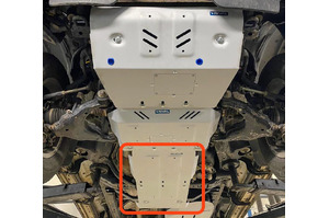 RIVAL ALUMINIUM TRANSFER & TRANSMISSION CASE UNDERBODY ARMOUR TO SUIT TOYOTA PRADO 150 SERIES (2009-ON)