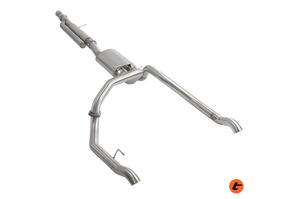 TORQIT SINGLE 3.5" - TWIN 3" STAINLESS CAT BACK EXHAUST TO SUIT CHEVROLET SILVERADO 1500 (2020-ON)