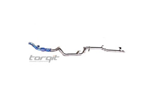 TORQIT STAINLESS 3.5" TURBO BACK EXHAUST (RESONATOR) TO SUIT SINGLE CAB 4.5L V8 LC 79 SERIES (03/2007-07/2016)