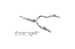 TORQIT STAINLESS SINGLE 3.5" TO 3" TWIN EXIT DPF BACK EXHAUST TO SUIT DUAL CAB 4.5L V8 LC 79 SERIES (03/2007-07/2016)