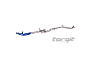 TORQIT STAINLESS 3.5" TURBO BACK EXHAUST (RESONATOR) TO SUIT DUAL CAB 4.5L V8 LC 79 SERIES (08/2012-07/2016)