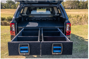 MSA 4X4 1365 x 1365 DUAL STORAGE DRAWERS TO SUIT FORD RANGER (07/2022-ON)