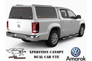 RHINOMAN XPEDITION CANOPY (BLACK) TO SUIT DUAL CAB VOLKSWAGEN AMAROK (2010-2022)