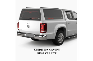 RHINOMAN XPEDITION CANOPY (BLACK) TO SUIT DUAL CAB VOLKSWAGEN AMAROK (2023-ON)