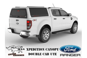 RHINOMAN XPEDITION CANOPY (WHITE) TO SUIT DUAL CAB FORD RANGER & RAPTOR (07/2022-ON)