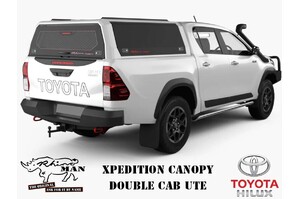 RHINOMAN XPEDITION CANOPY (WHITE) TO SUIT DUAL CAB SR5 A-DECK TOYOTA HILUX (2015-ON)