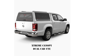 RHINOMAN XTREME CANOPY (BLACK) TO SUIT DUAL CAB VOLKSWAGEN AMAROK (2010-2022)