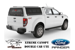 RHINOMAN XTREME CANOPY (WHITE) TO SUIT DUAL CAB FORD RANGER & RAPTOR (07/2022-ON)