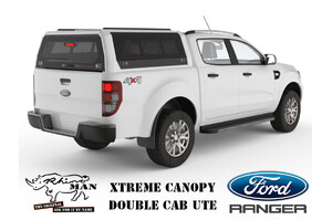 RHINOMAN XTREME CANOPY (WHITE) TO SUIT DUAL CAB FORD RANGER & RAPTOR (07/2022-ON)