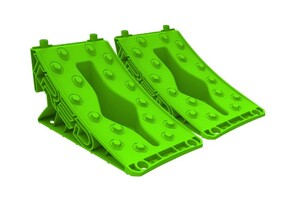 TRED GT WHEEL CHOCK (PAIR) (GREEN)