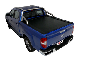 HSP ROLL R COVER SERIES 3.5 TO SUIT DUAL CAB LDV T60 MEGA TUB W/ OE CHROME A-FRAME SPORTS BAR (2018-ON)