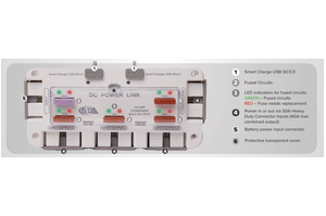 KT SOLAR 50 AMP 5-WAY DC POWER LINK