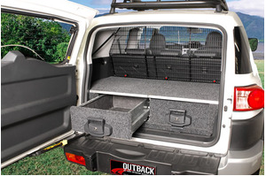 4WD INTERIORS 950 SERIES ROLLER DRAWERS TO SUIT TOYOTA FJ CRUISER WAGON